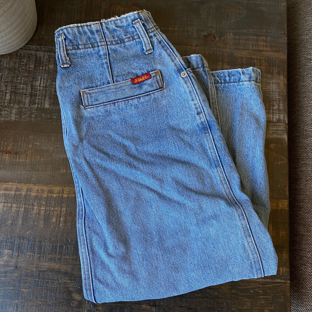 JEANJER denim midi skirt